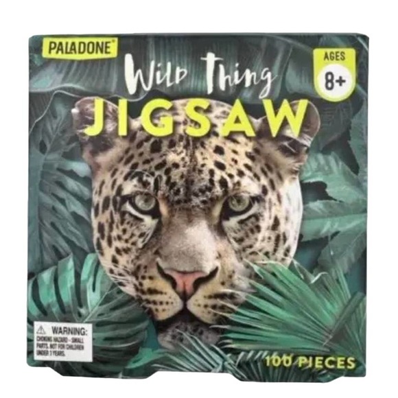 Paladone Wild Thing Jaguar and Tiger Face Jigsaw 2 100 Piece Puzzles - Picture 4 of 6